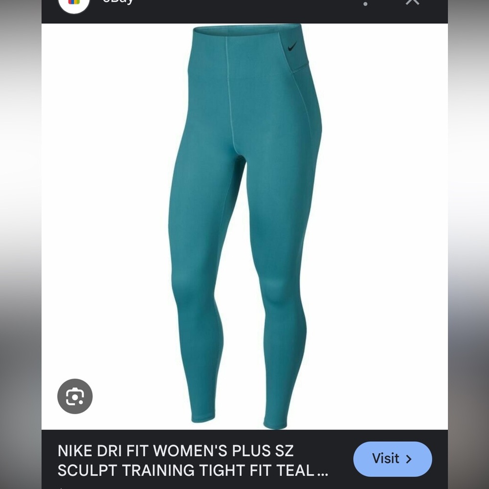 Women’s Plus Nike Black Leggings - Picture 14 of 15